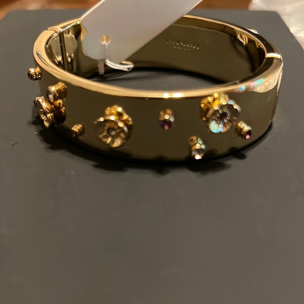 Coach Gold Bracelet with Multicolor Accents
